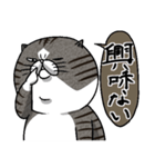 媚びないもっちりネコ「野良ドラ雄」（個別スタンプ：3）