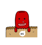 hot dog sausage mouth brother（個別スタンプ：35）