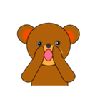 A cute bear（個別スタンプ：4）