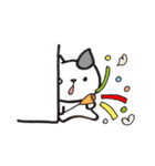 壁からねこ（個別スタンプ：2）