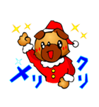 パグ（クリスマス）（個別スタンプ：22）