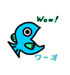 魚の目 (英/日 二ヶ国語)（個別スタンプ：7）