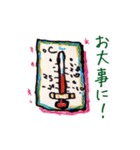 ペンで描いた仲間たち4。なかよし編（個別スタンプ：19）