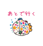 ペンで描いた仲間たち4。なかよし編（個別スタンプ：30）