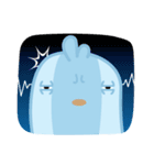 Chiketori little blue chicks（個別スタンプ：3）