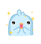 Chiketori little blue chicks（個別スタンプ：5）