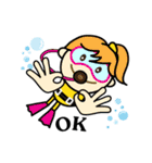 Scuba Gang (Eng)（個別スタンプ：34）