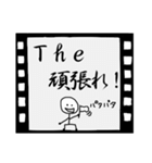 白黒映画（個別スタンプ：28）