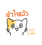 パクチー猫【タイ語】（個別スタンプ：26）