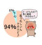 うざいウサくまグラフ。（個別スタンプ：30）