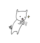 しろいぬ、全力しっぽの日々（個別スタンプ：15）