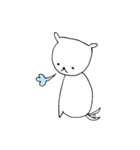 しろいぬ、全力しっぽの日々（個別スタンプ：16）