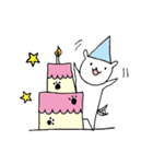 しろいぬ、全力しっぽの日々（個別スタンプ：32）