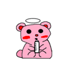 Pink Bear Angel（個別スタンプ：23）