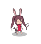 Little rabbit girl（個別スタンプ：16）