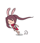 Little rabbit girl（個別スタンプ：19）