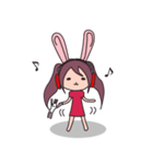 Little rabbit girl（個別スタンプ：35）