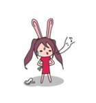 Little rabbit girl（個別スタンプ：37）