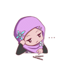 Najwa - Cute Hijaber（個別スタンプ：10）