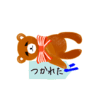 クマの一言スタンプ～スクラップブック風～（個別スタンプ：33）