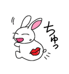 This is a character free rabbit.（個別スタンプ：2）