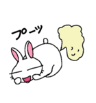 This is a character free rabbit.（個別スタンプ：4）