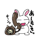 This is a character free rabbit.（個別スタンプ：5）