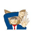 猫男サラリーマン2（個別スタンプ：34）