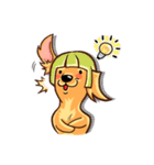 Longhaired Dachshund（個別スタンプ：31）