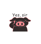 Little Black Pig（個別スタンプ：14）