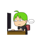 Green Boy Gamer（個別スタンプ：13）