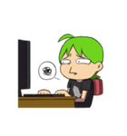 Green Boy Gamer（個別スタンプ：14）