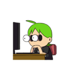 Green Boy Gamer（個別スタンプ：18）