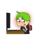 Green Boy Gamer（個別スタンプ：23）