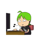 Green Boy Gamer（個別スタンプ：28）