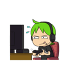 Green Boy Gamer（個別スタンプ：29）