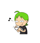 Green Boy Gamer（個別スタンプ：30）