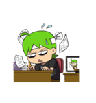 Green Boy Gamer（個別スタンプ：32）