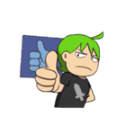 Green Boy Gamer（個別スタンプ：37）