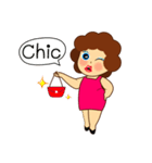 Ama Chubby Girl (English)（個別スタンプ：19）