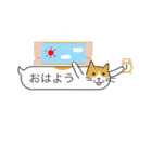 ニャンコふきだし（個別スタンプ：1）