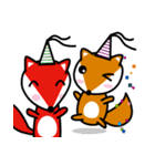 Lovely foxes（個別スタンプ：2）