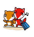 Lovely foxes（個別スタンプ：32）