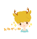 Deer Boy ＆ friends (Japanese Ver.)（個別スタンプ：4）