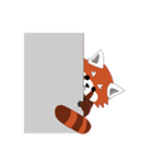 little red panda（個別スタンプ：7）