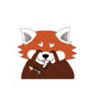 little red panda（個別スタンプ：10）