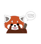 little red panda（個別スタンプ：21）