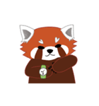 little red panda（個別スタンプ：22）