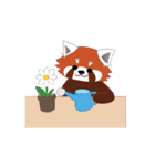 little red panda（個別スタンプ：30）