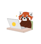 little red panda（個別スタンプ：35）